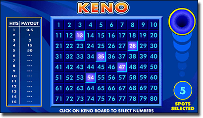 Keno Online for Real Money