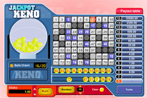 Jackpot Keno screenshot